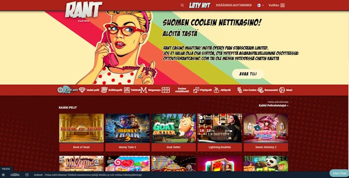 Rant Casinon etusivu