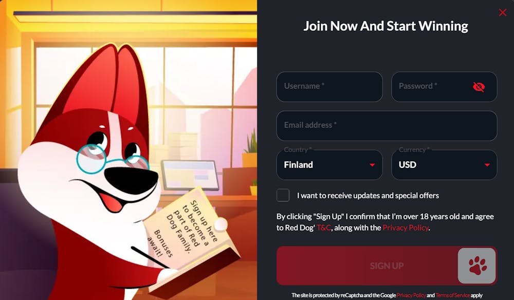 reddogin login