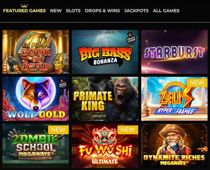 Regent Play Casinon peliaulasta löydät parhaat kolikkopelit