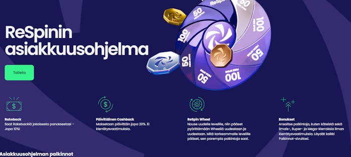 ReSpin Casino kiittää keskittämisestä kierrätysvapailla bonuksilla.