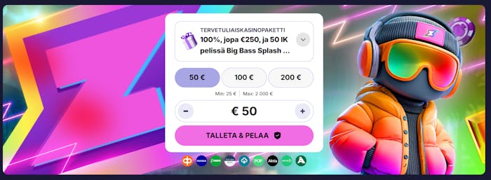 Rizzio Casinon bonus on saatavilla nopeasti heti kättelyssä.