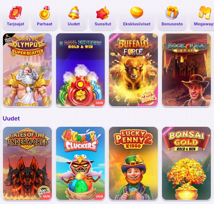 Kasinopelej? Robocat Casinon peliaulassa