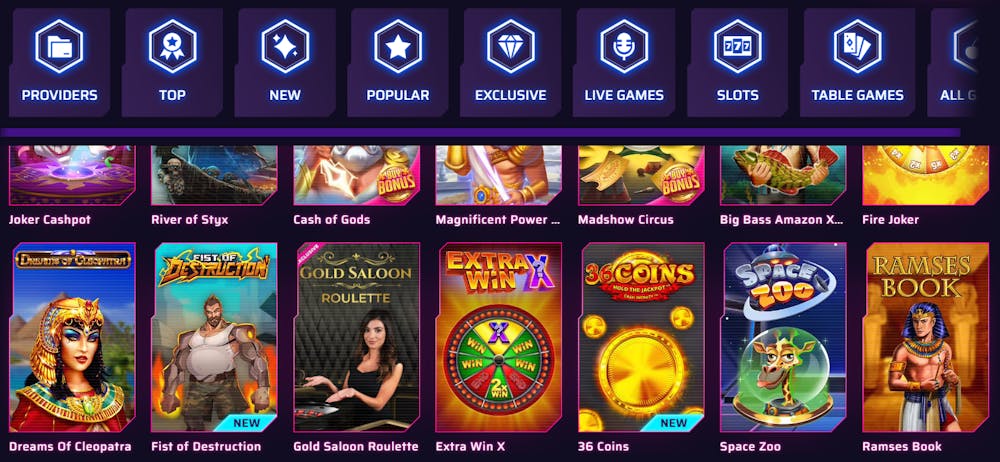 Roby Casinolta löydät niin pöytäpelit, live casino pelit kuin perinteiset slotitkin.