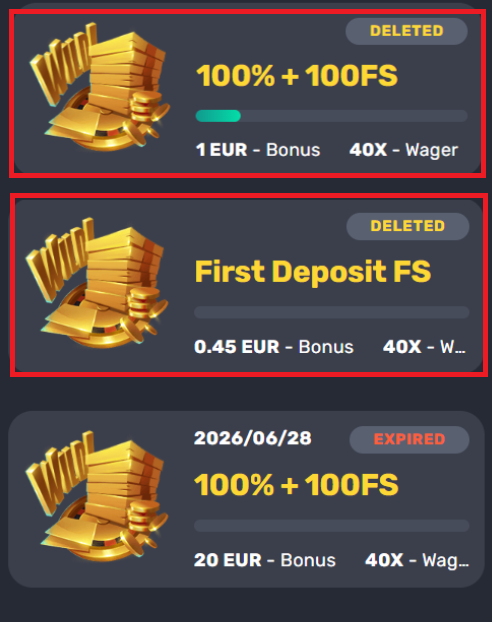 Rocket Play Casinolta lunastettu ensitalletusbonus, joka on 100 % ja 100 ilmaiskierrosta.