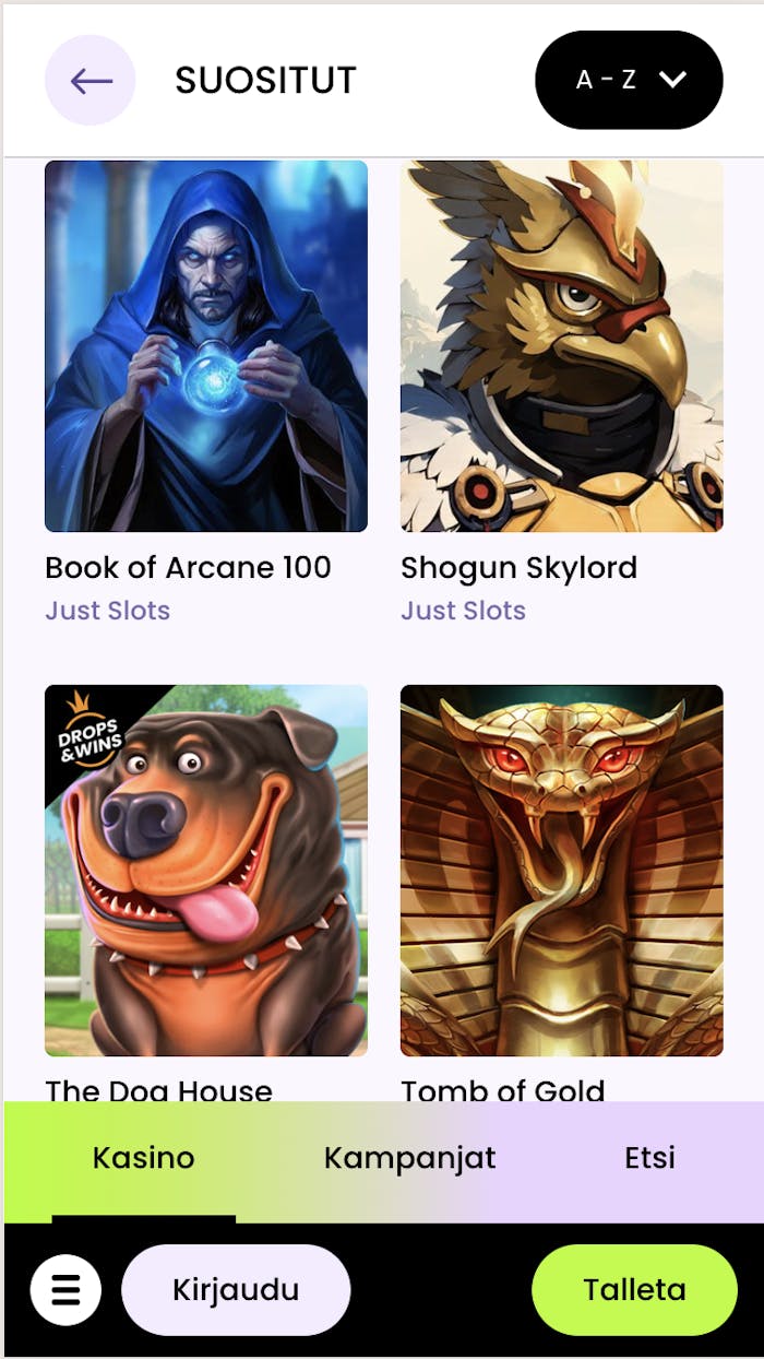 Rullat kasinolla on suositut kolikkopelit