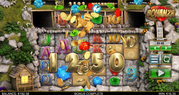 Bonanza-pelin 12,50 euron voitto.