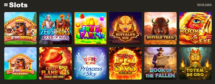 RX Casinon pelivalikoima on melko kattava - vain jackpot-pelit uupuvat.