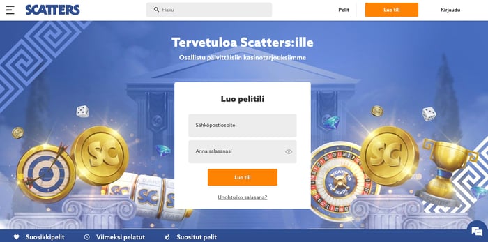 Scatters Casinon etusivu