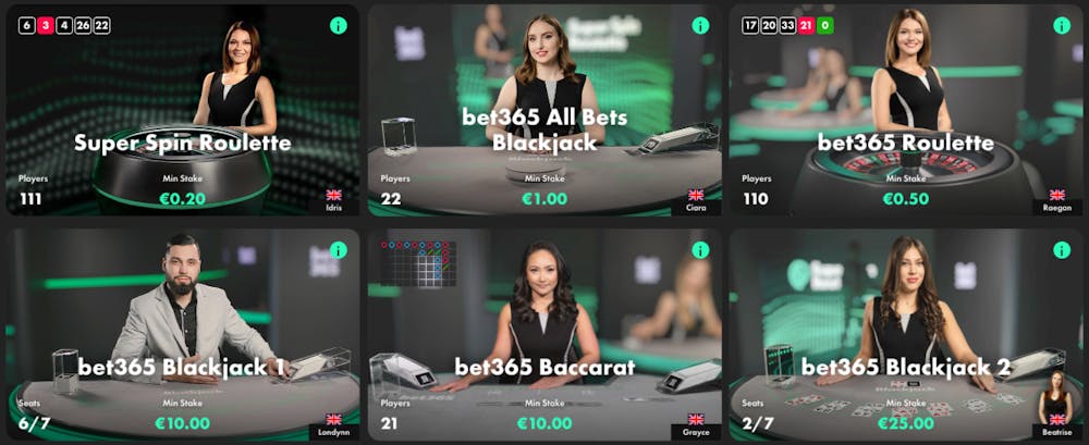 Bet365 Live Games