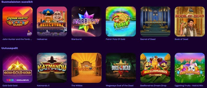 Wheelz Casino kolikkopelit sisältävät kaikki suosituimmat vaihtoehdot