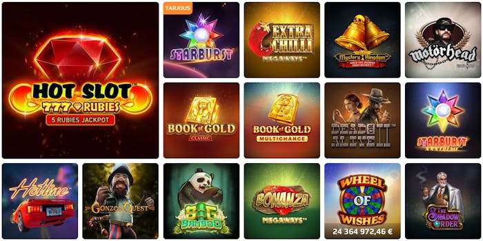 NetBet casino pelit tarjoavat jokaiselle jotakin