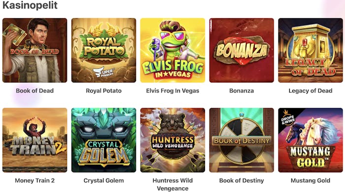 Dreamz Casino Pelivalikoima