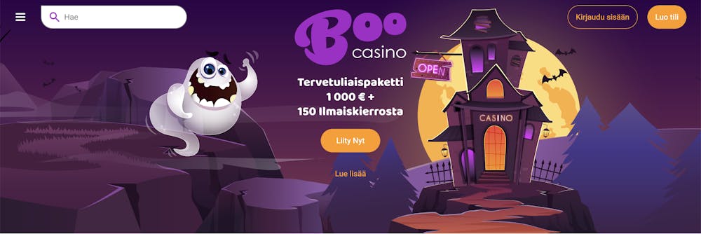 Boo Casino Tervetulobonus