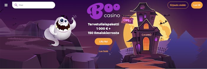 Boo Casino Tervetulobonus