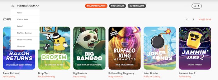 XLBet kolikkopelien valikoima