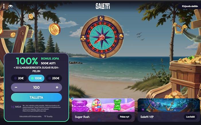 Saletti Kasino etusivu