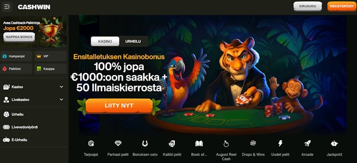 CashWin etusivu