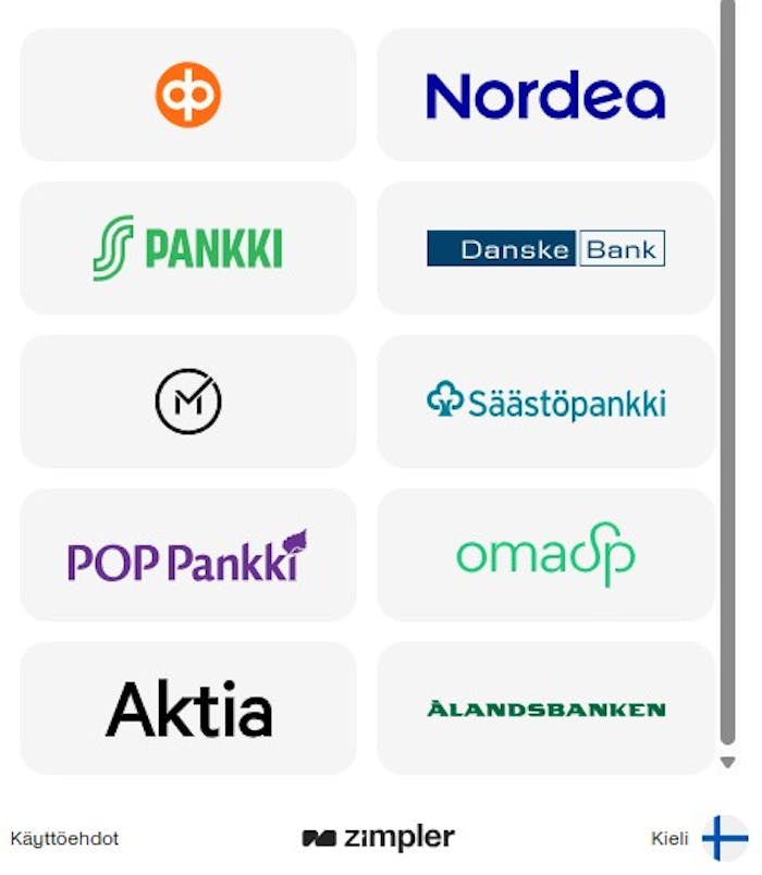 Pankkivaihtoehdot Shotz kasinolle tallettaessa.