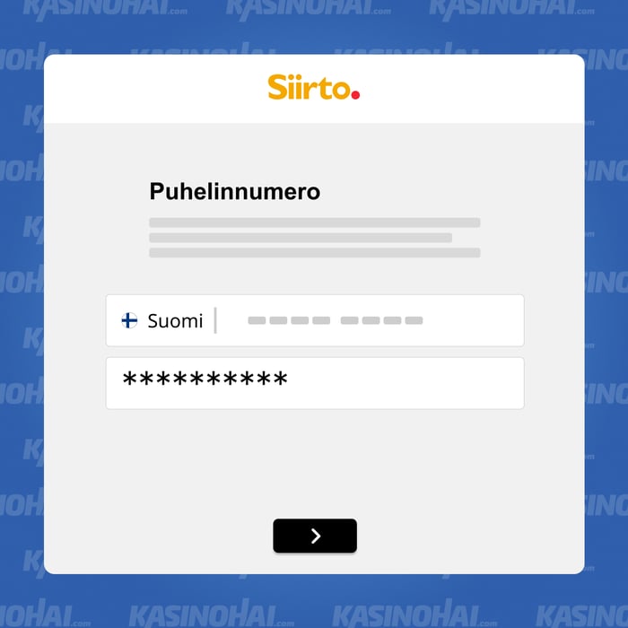 Yhdistä puhelinnumerosi Siirto-sovellukseen.