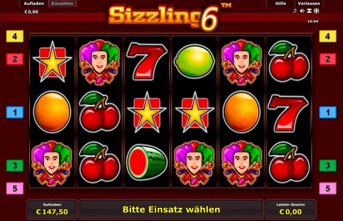 Sizzling 6: Tiedot ja yksityiskohdat logo