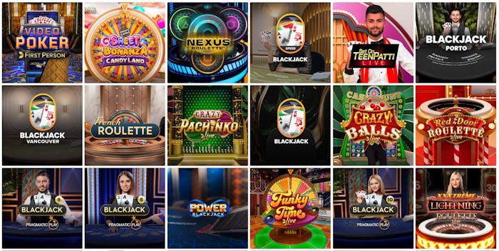 Skol live-kasino tarjoaa useita hyvi? pelej?, kuten Video Poker, Sweet Bonanza ja Blackjack Porto.
