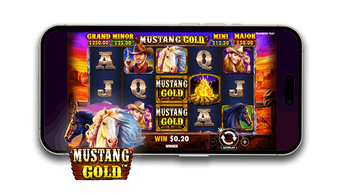 Villit orit odottavat Mustang Golg mobile versiossa