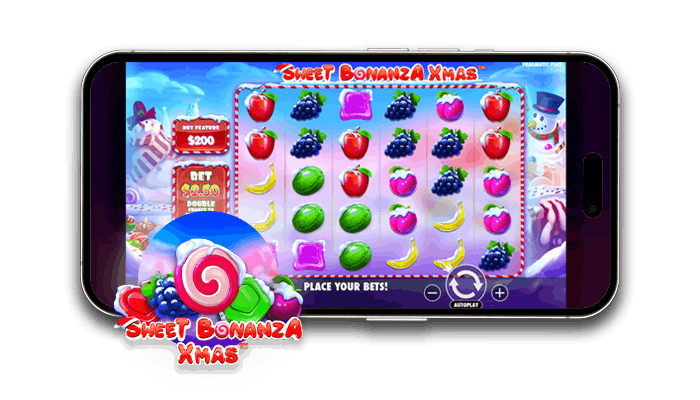 Sweet Bonanza Xmas mobiiliversiolla pääset pelaamaan jouluisten herkkujen kanssa