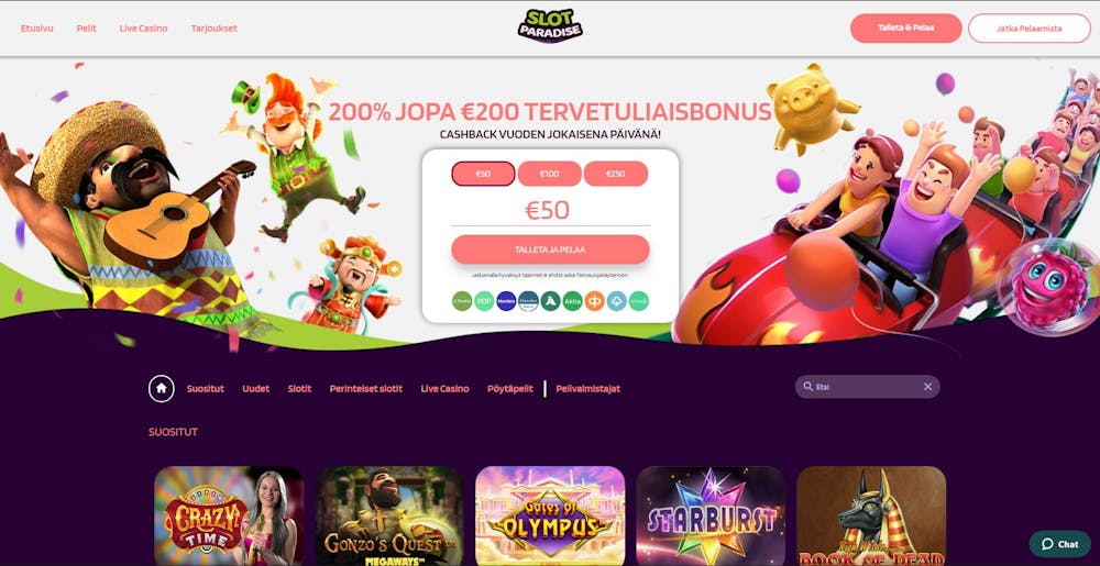 Slot Paradise Etusivu