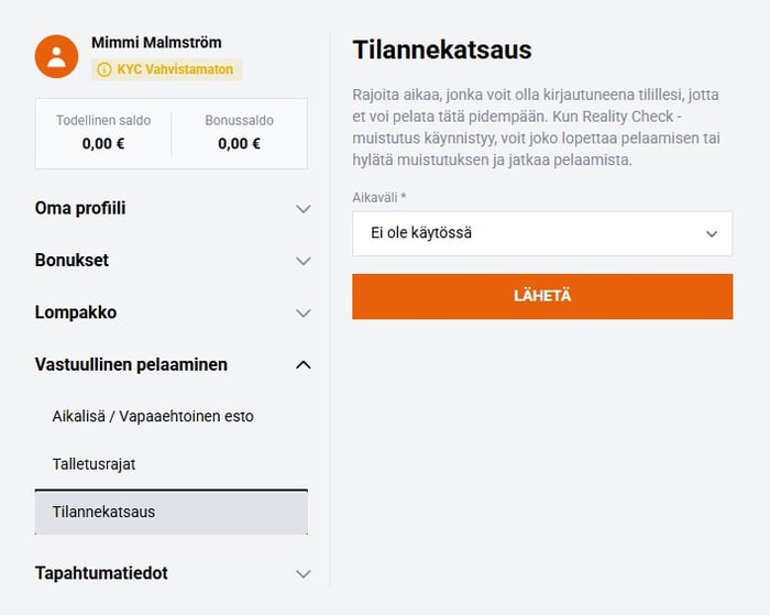 Slotshopper Casinon vastuullisen pelaamisen työkalut kattavat tilannekatsauksen, talletusrajat ja aikalisän.