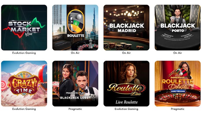 Pelejä Slotsi live casinolla