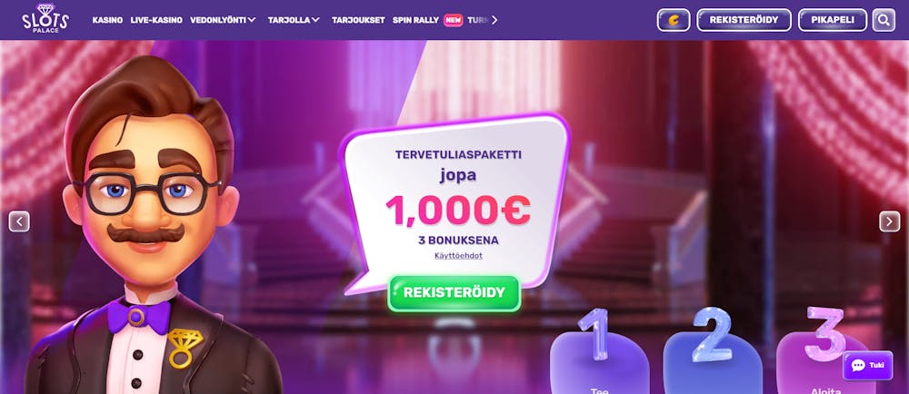 slotspalacen tervetulotarjous