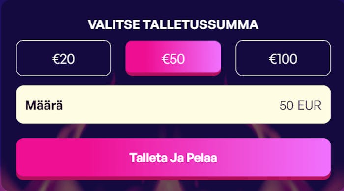 Tee talletus ja tunnistaudu Slotti Monster Casinolle suoraan etusivulta