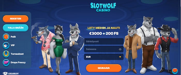slotwolfin tervetulotarjous