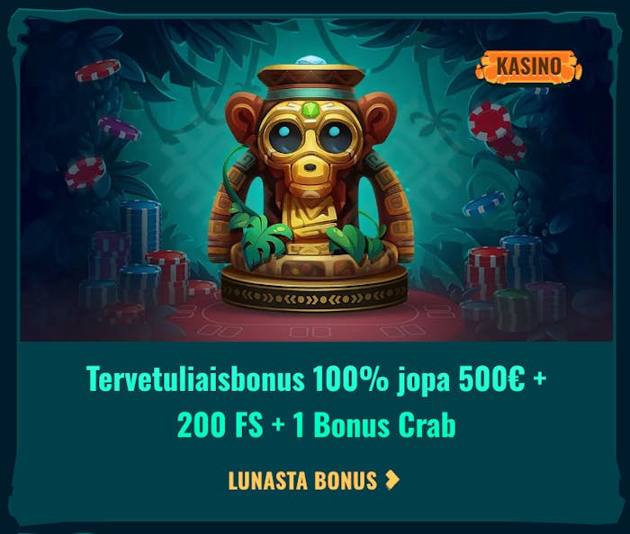 Lunasta tervetuliaisbonus Spinanga Casinolla