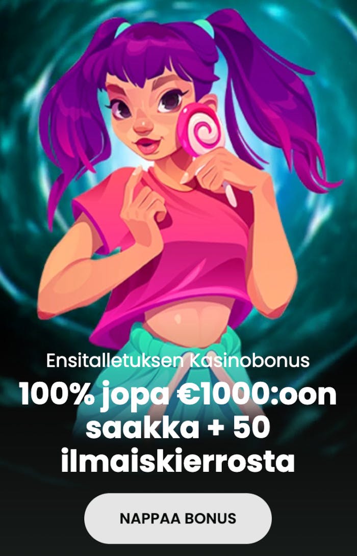 Nappaa tervetuliaisbonus jopa 1 000 € Spinaro Casinolla