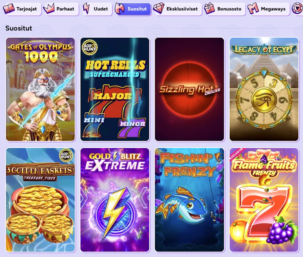 Pelaa suosituimpia pelejä Spinbara casinolla