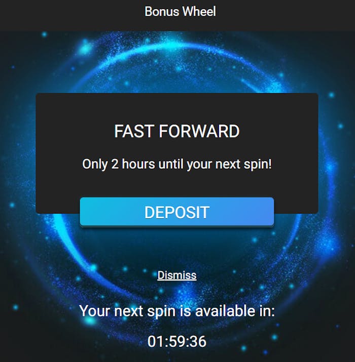 SpinCasino bonuswheel