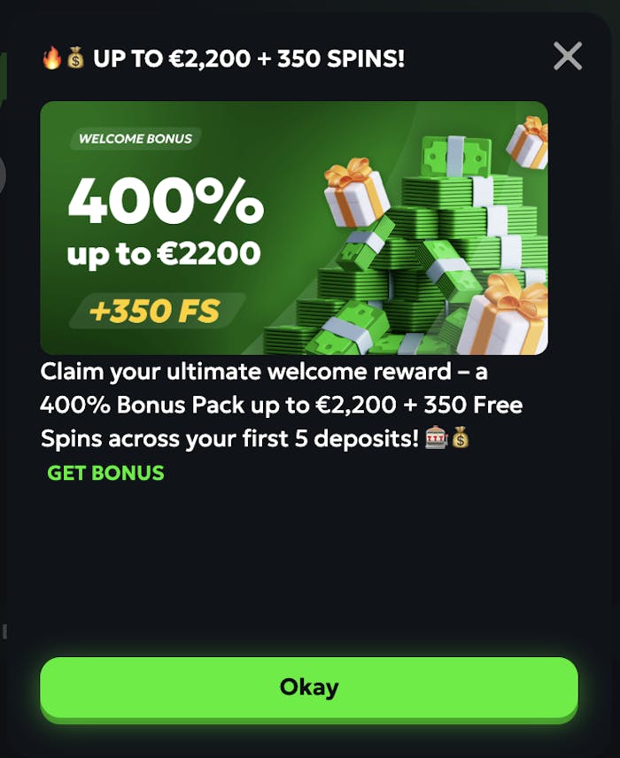 Spinmills Casino tervetuliaisbonus