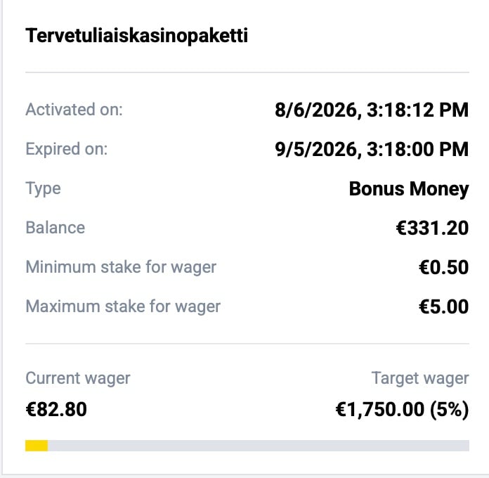 Kierrätysvaatimus eteni viiteen prosenttiin, kun olin testannut kaksi eri kolikkopeliä.