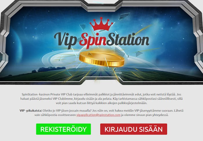 SpinStation Casinon Private VIP Club -esittely. Mukana myös ohjeet Clubiin hakemiseksi.