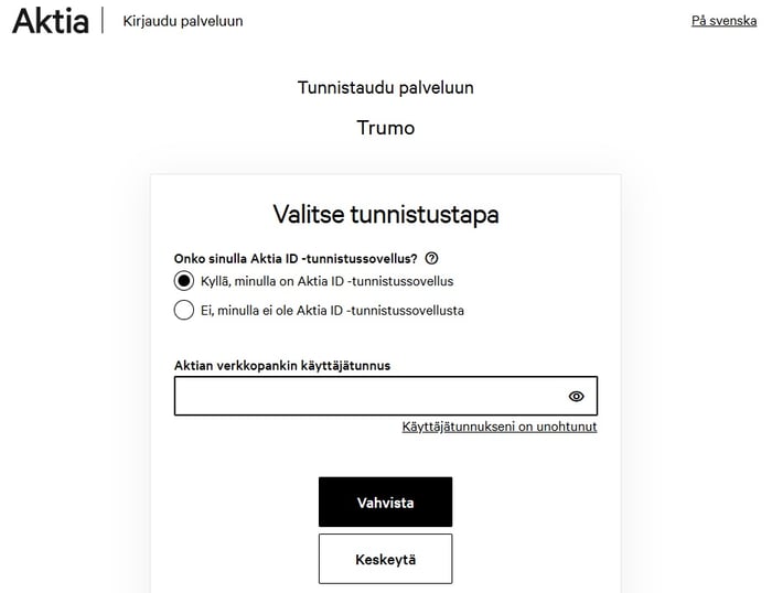 Spintexas Casino ohjaa pelaajan valitsemaan verkkopankkiin vahvistamaan talletuksen.