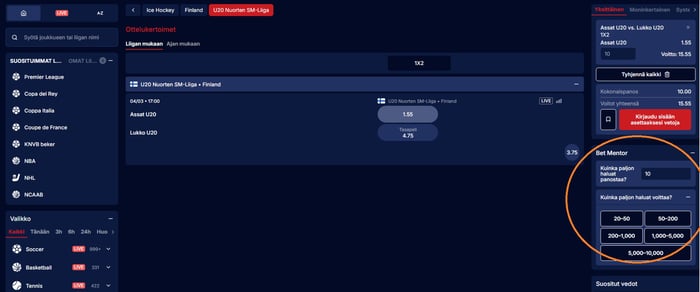 Spintexas Casino Bet Mentor on ainutlaatuinen työkalu, jolla lasket panoksen arvon tavoiteltuun voittoon nähden.