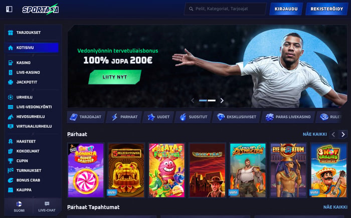 Sportaza Casinon etusivu