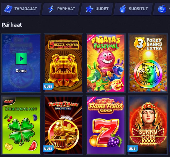 Sportaza Casinon parhaat pelit peliaulassa
