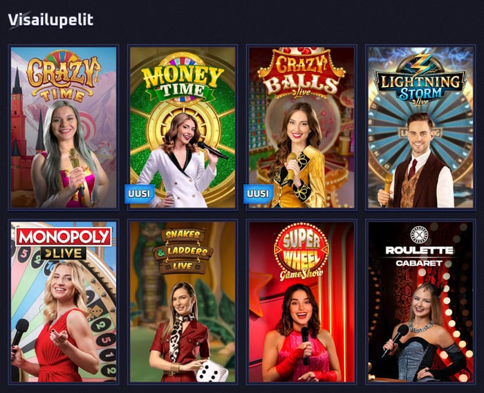 Game show -pelejä Sportaza live casinolla