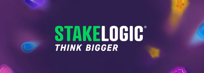 Stakelogic logo ja teksti 