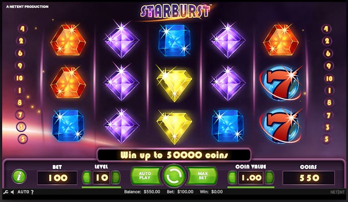 Starburst: Arvostelu, tiedot ja yksityiskohdat logo