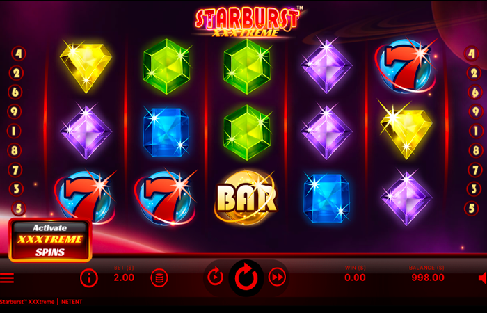 Starburst XXXtreme: Arvostelu, tiedot ja yksityiskohdat logo