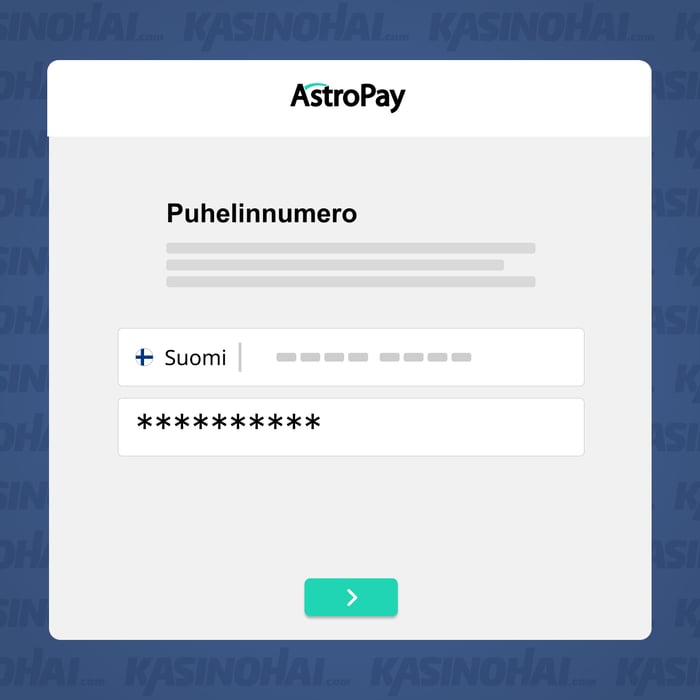 Syötä puhelinnumerosi ja maakoodi