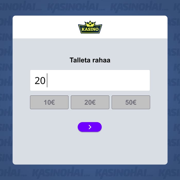 Tee talletus nettikasinolle